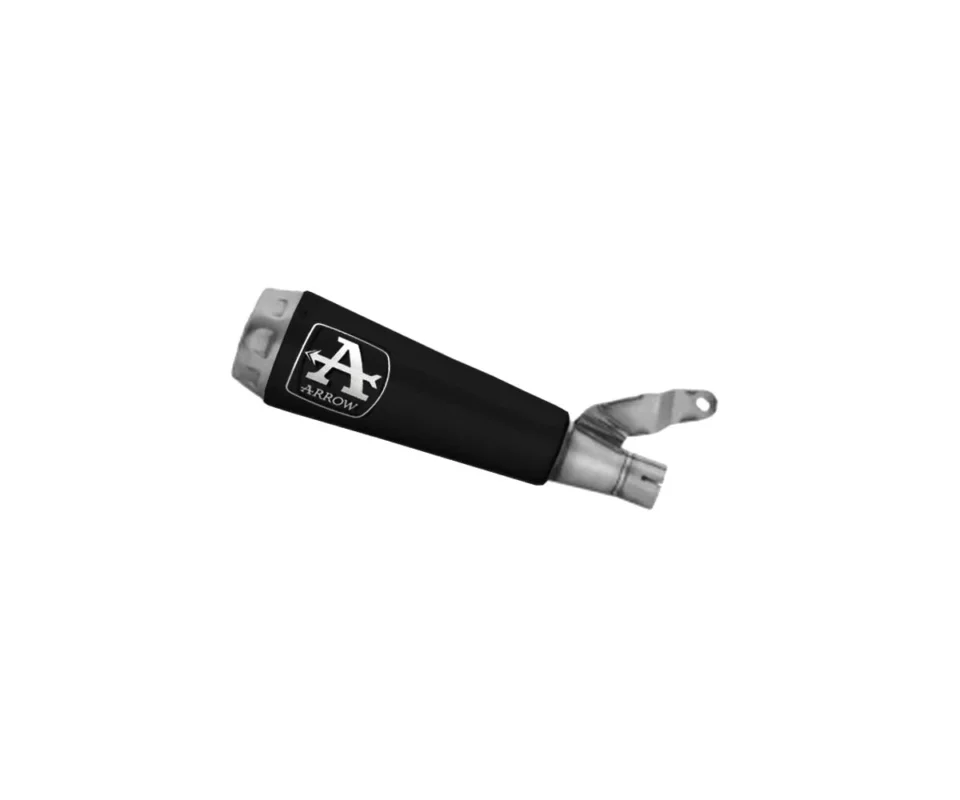 Compra Online Raccordo+Terminale Di Scarico Arrow Pro-Race Nichrom "Dark" Fondello Acciaio Inox DUCATI SCRAMBLER 800Modelli dal 2023 al 2024 71977PRN + 71789MI