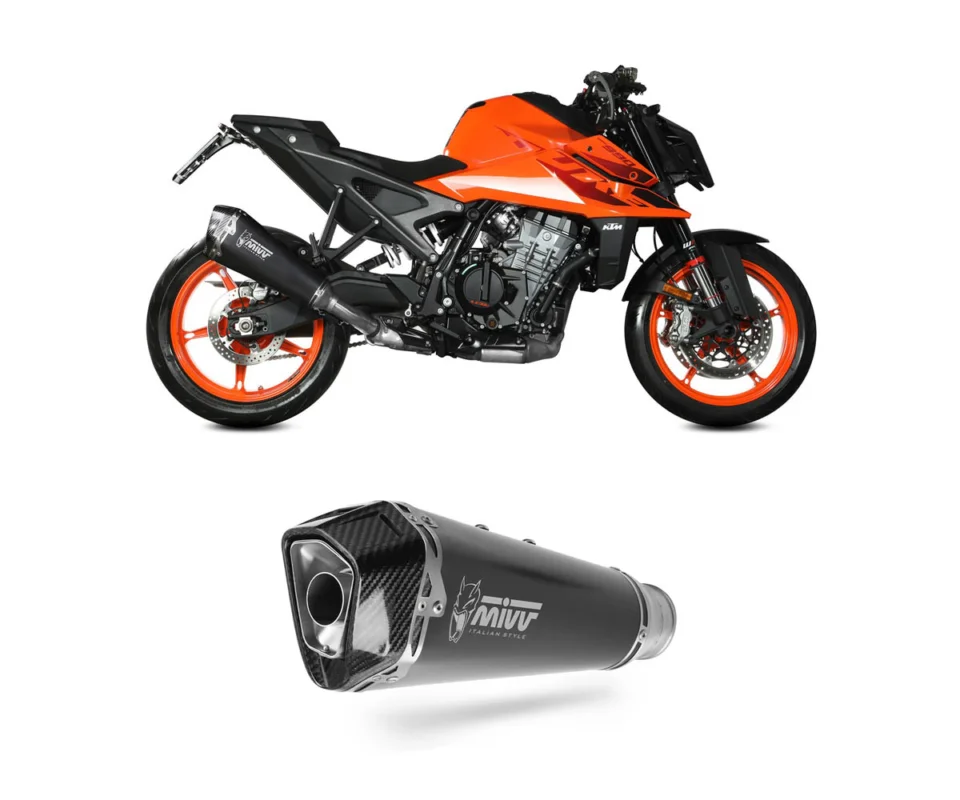 Prezzo Ridotto Scarico MIVV Delta Race Nero Acciaio inox per KTM DUKE 990Modelli: 2024 KT.032.LDRB