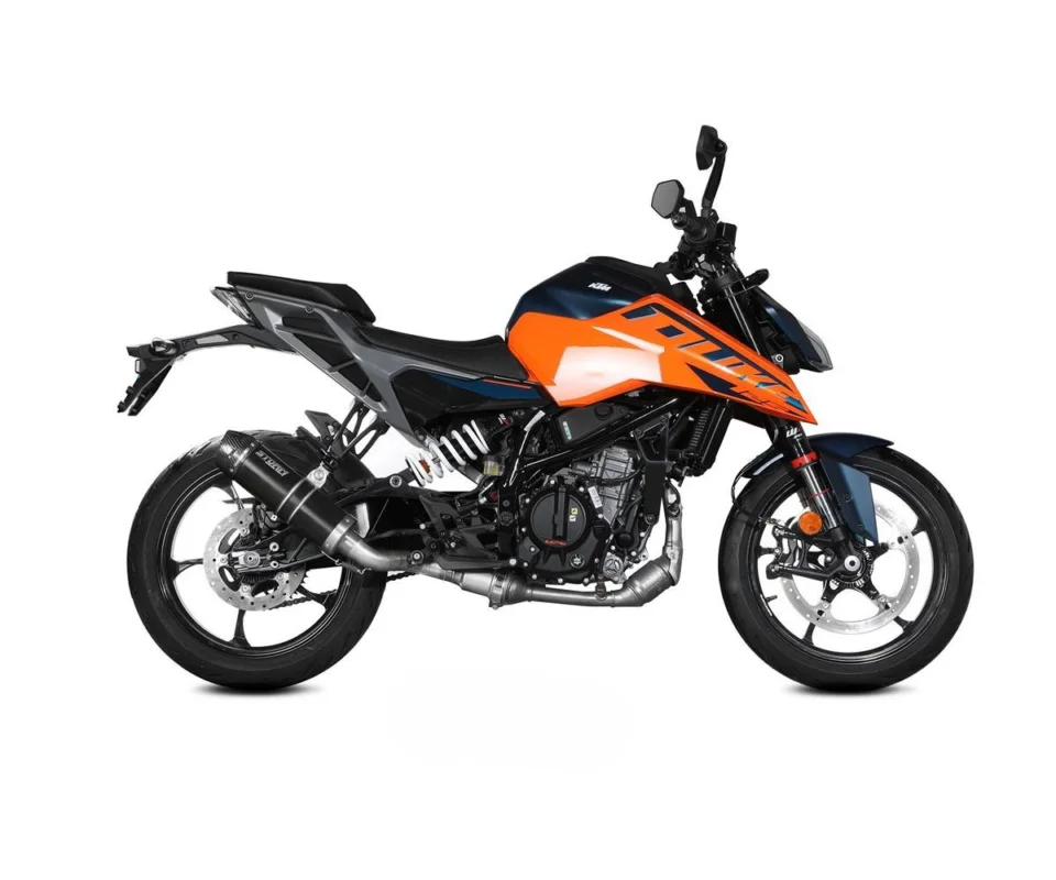 Terminale di Scarico Storm GP NERO coppa in carbonio per KTM 125 DUKEModelli dal 2024 al 2026 74.KT.031.LXSBC Offerta Limitata