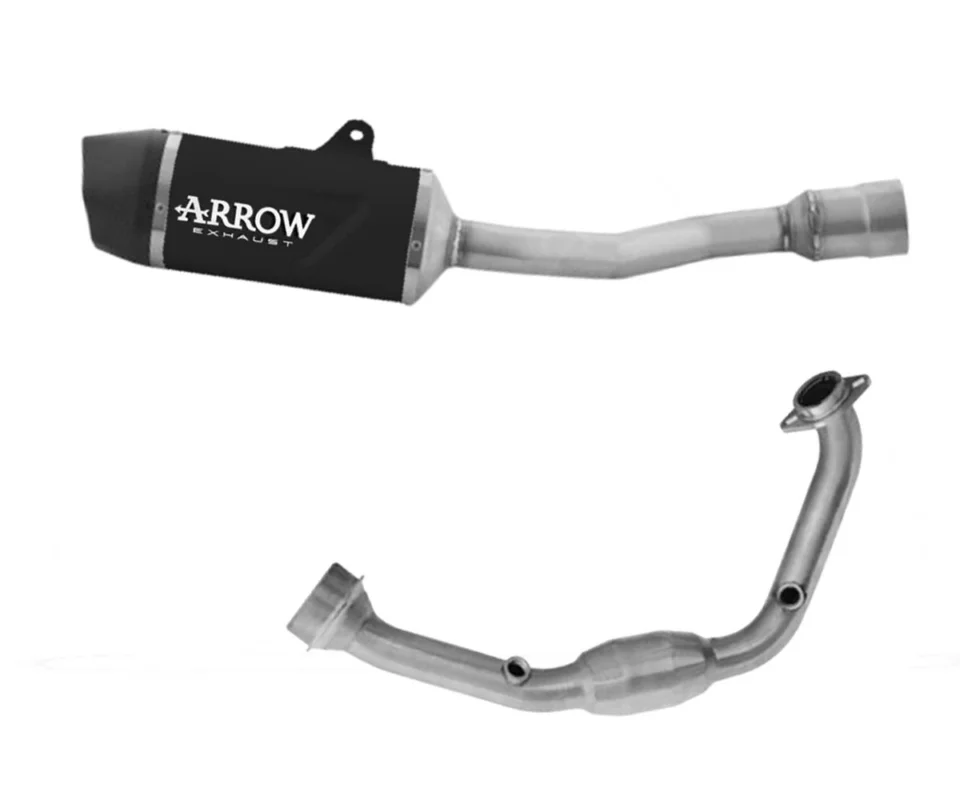 Pagamento Sicuro Scarico Completo Racing Arrow Indy Race EVO Alluminio Dark KTM 125 DUKEModelli: 2024 71972AKN + 71793MI