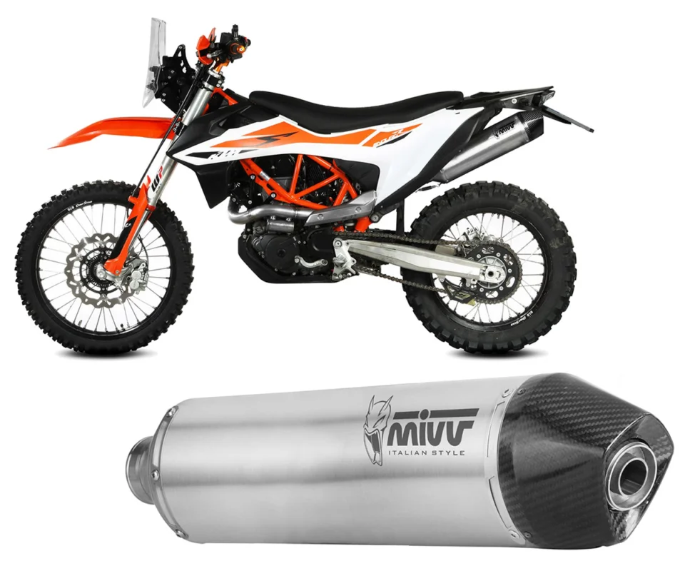 Prezzo Scontato Terminale di scarico slip-on MIVV STR1 Inox per KTM 690 ENDURO RModelli dal 2021 al 2024 M.KT.032.LXC