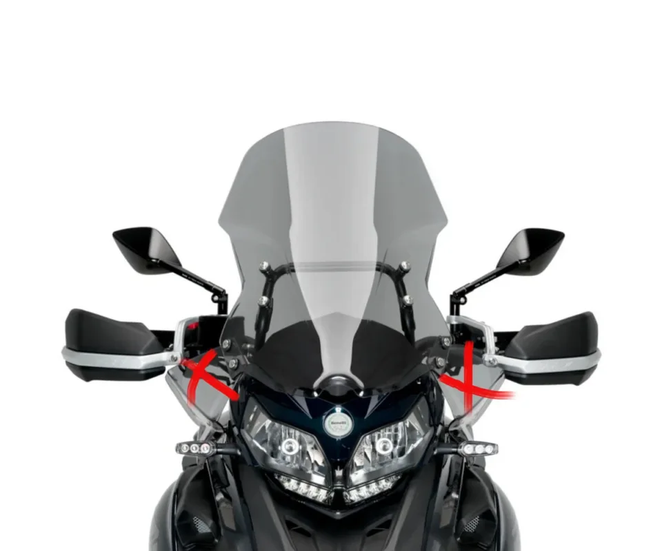 Cupolino Parabrezza Plexiglass JD9 TOURING Fume Chiaro BENELLI TRK 502 XModelli dal 2018 al 2026 JD9-02-F Pagamento Sicuro