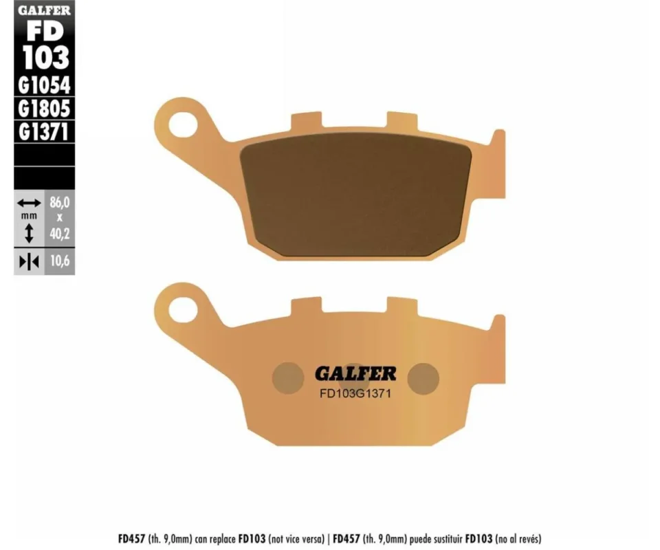 Galfer Pastiglie Freno Posteriore HONDA CB 500 XModelli dal 2021 al 2026 FD103. FD103G1371 Economico