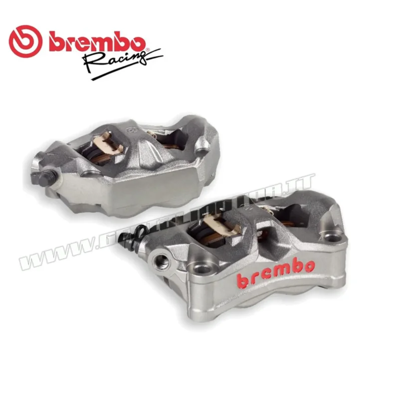 Acquista Ora KIT Coppia Pinze Freno Radiali Brembo Racing STYLEMA SX DX Monoblocco 100 mm Pastiglie per Aprilia Tuono 600Modelli dal 2021 al 2026 220D02010