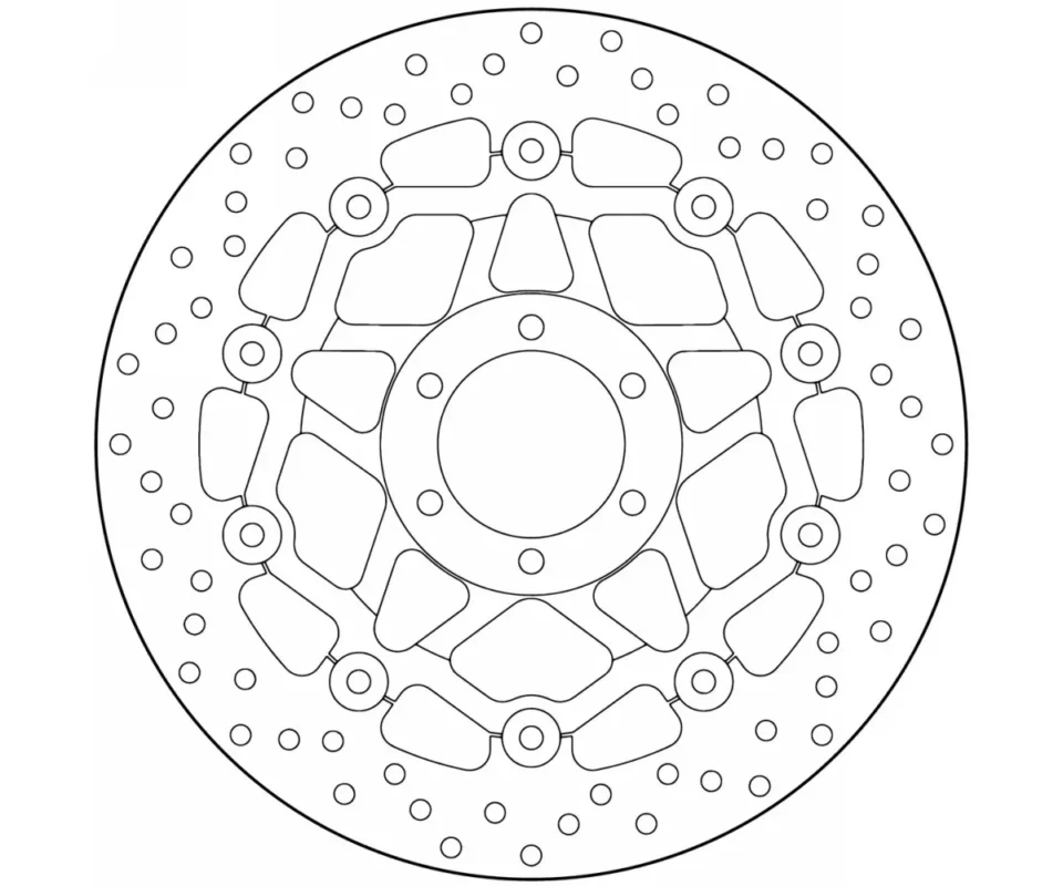 Disco Freno Flottante Brembo Anteriore Moto Morini X-CAPE 1200Modelli dal 2020 al 2023 78B408A2 Più Venduto