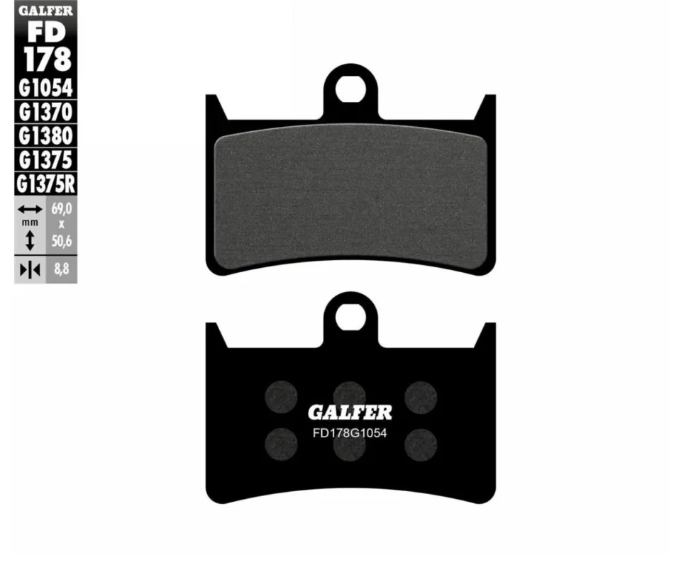 Esclusivo Galfer Pastiglie Freno Anteriore YAMAHAMT MT 09Modelli dal 2013 al 2020 FD178 FD178G1054