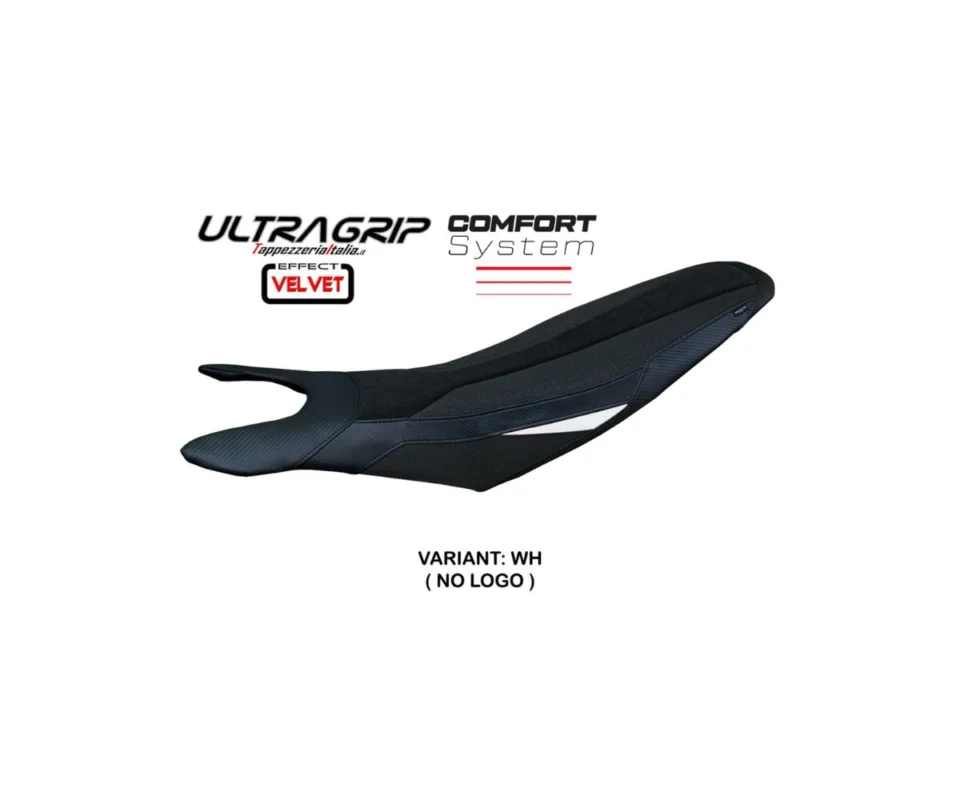 Prezzo Scontato Rivestimento sella Cairoli velvet ultragrip Comfort System Bianco (WH) TPZ Italia per DUCATI Hypermotard 698 MonoModelli dal 2024 al 2026 DUHY698CC-WH-2