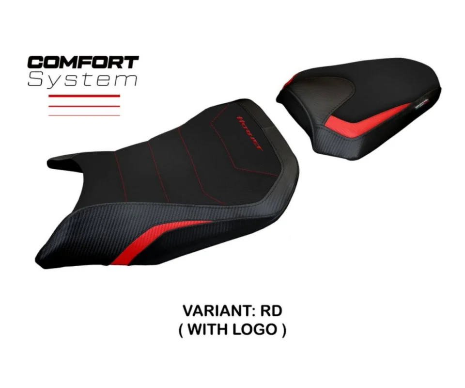 Prezzo Basso Rivestimento sella Tomori Comfort Rosso (RD) TPZ Italia per HONDA CB 500 HORNETModelli dal 2024 al 2026 HCB50HTC-RD-1