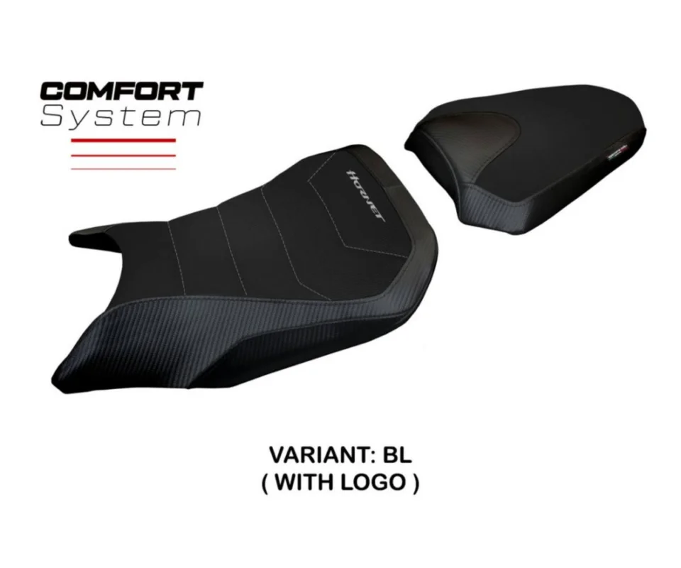 Rivestimento sella Tomori Comfort Nero (BL) TPZ Italia per HONDA CB 500 HORNETModelli dal 2024 al 2026 HCB50HTC-BL-1 Sconto