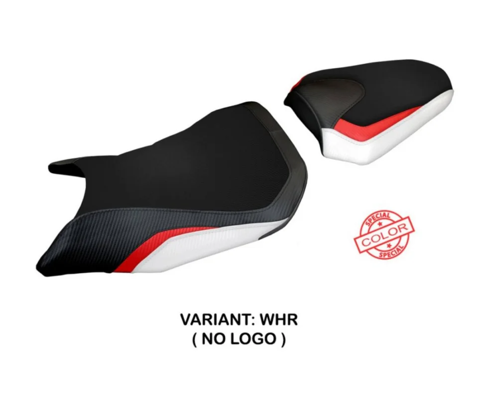 Rivestimento sella Tomori Bianco-Rosso (WHR) TPZ Italia per HONDA CB 500 HORNETModelli dal 2024 al 2026 HCB50HT-WHR-2 A Buon Prezzo
