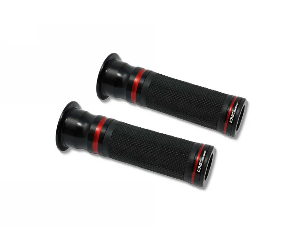 Manopole Evo Bicolor Cnc Racing Nero/rosso Ducati Hypermotard 698 MonoModelli dal 2024 al 2026. MP105BR Popolare