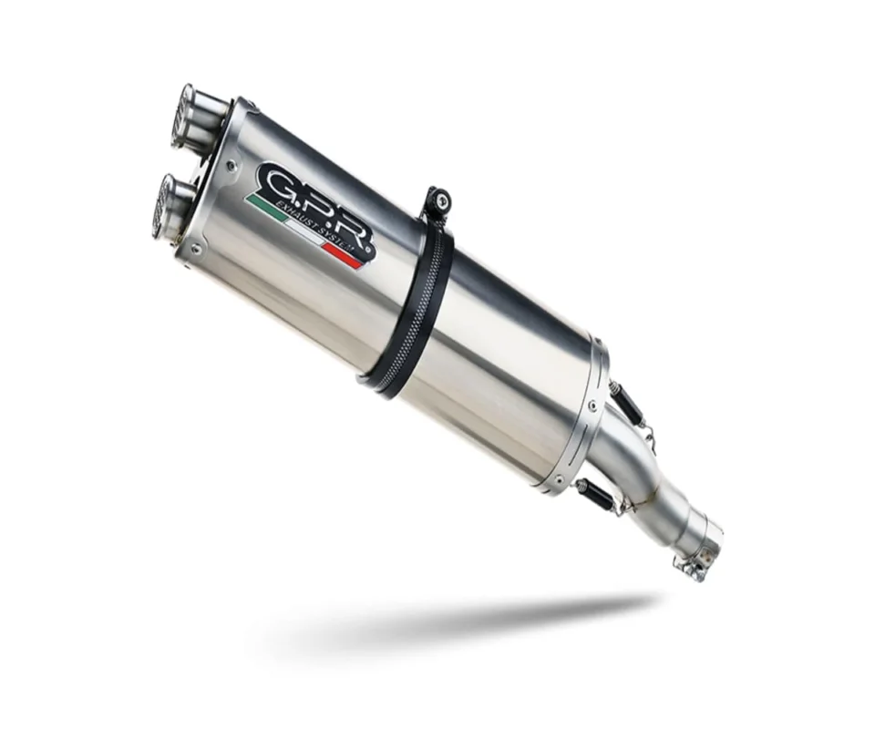Spedizione Gratuita Terminale di scarico omologato GPR Dual Inox opaco per Honda XL750 TRANSALP 750Modelli: 2024 H.271.NOV.DUAL.IO