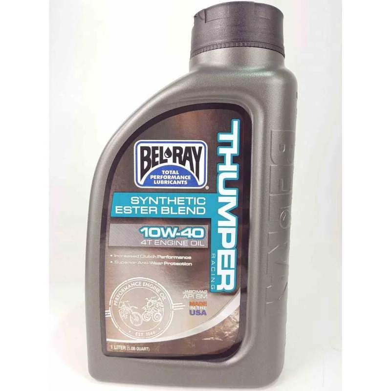 Bel-Ray 10W 40 Thumper Racing Synthetic Ester Blend 4T Olio motore Offerta