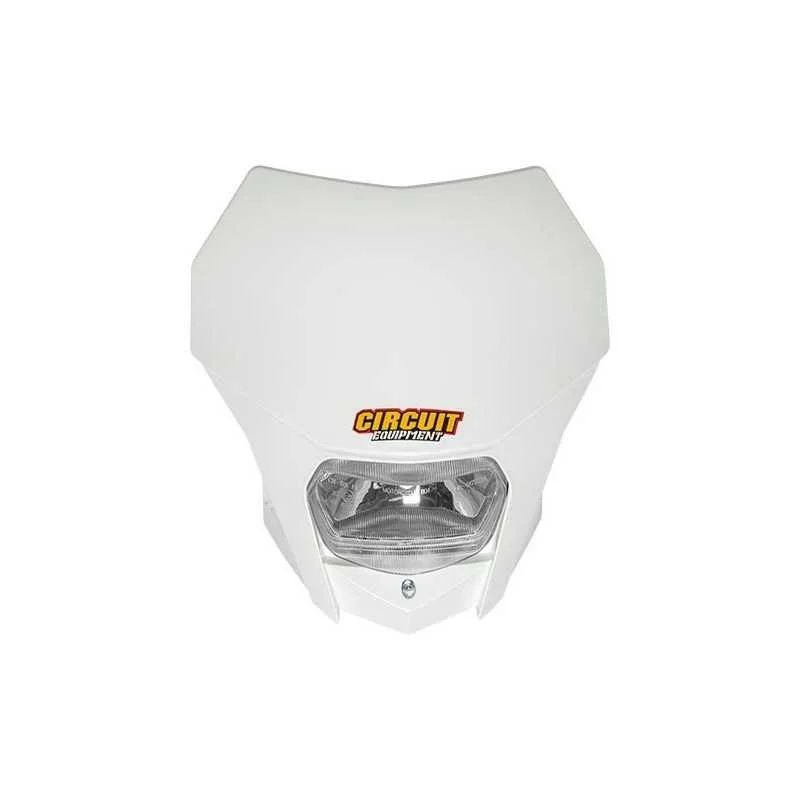 Occasione Imperdibile Mascherina porta faro Circuit UNIVERSALE enduro BIANCA