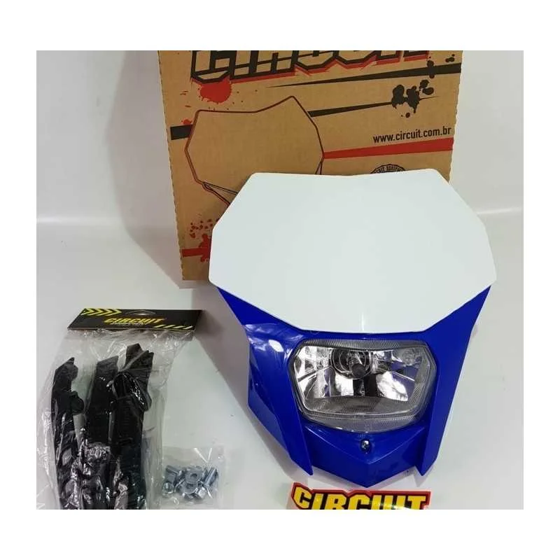 Mascherina porta faro Circuit UNIVERSALE enduro BLU Promo Stagionale