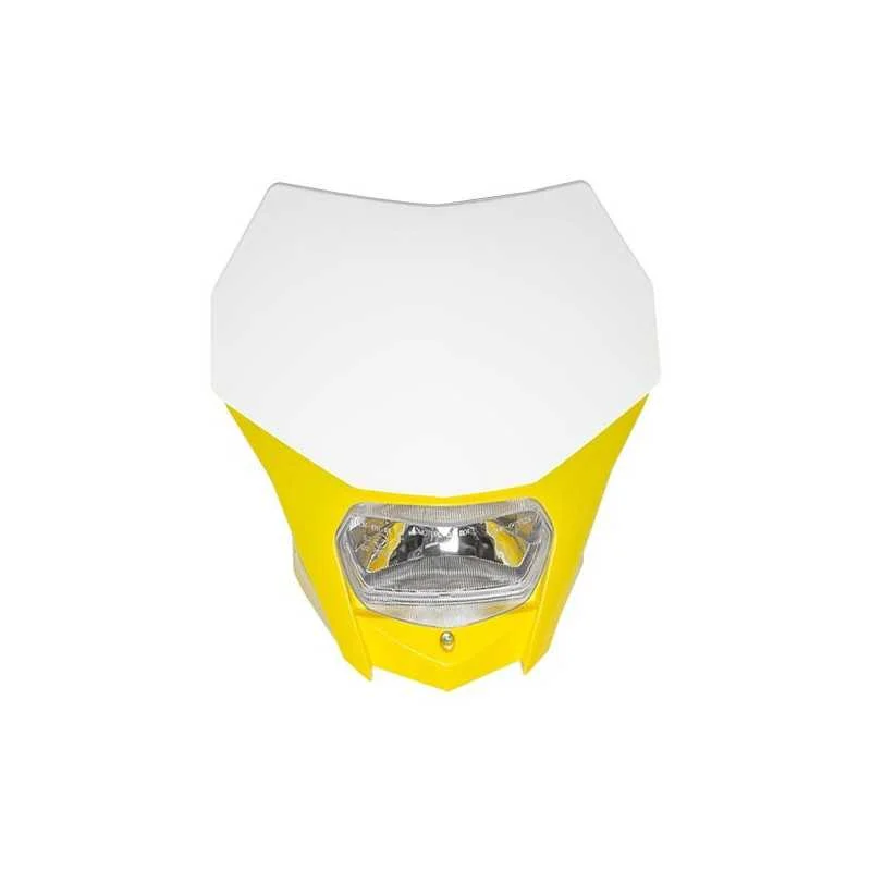 Mascherina porta faro BAGUS Circuit UNIVERSALE enduro GIALLO Più Venduto