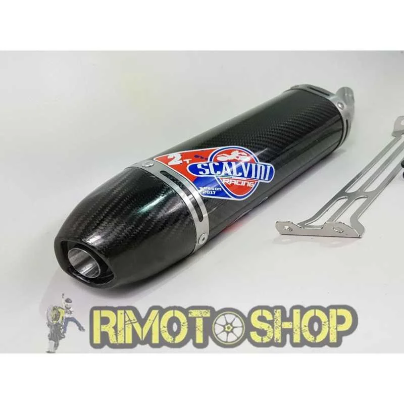 Popolare 2003 2008 Aprilia MX 125 Scalvini Racing Silenziatore SCARICO Full Carbon.