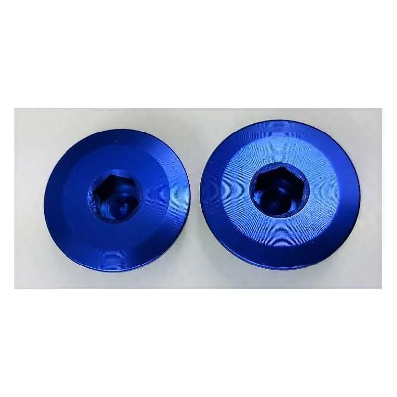 Spedizione Espresso X2 Tappi carter frizione CNC BLU Aprilia RS MX SX RX 125 ROTAX122