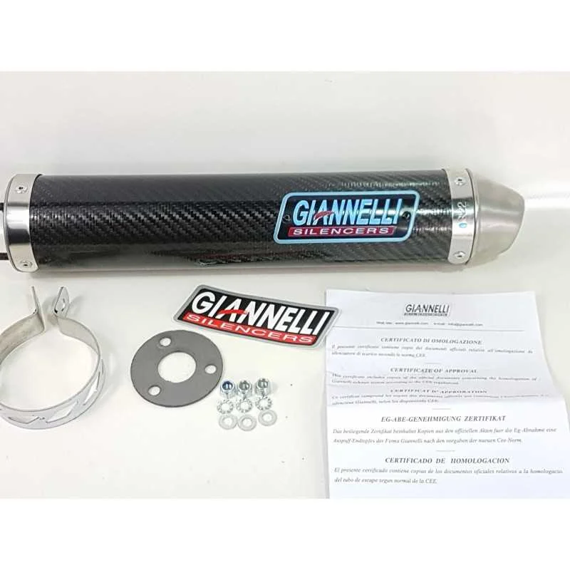 GIANNELLI Silenziatore carbonio 2T fondello ALLUMINIO APRILIA RS 125 95-10 Offerta Speciale