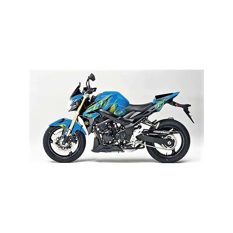 Kit grafiche adesivi SUZUKI GSR750 08 16 BLU-GIALLO Professionale
