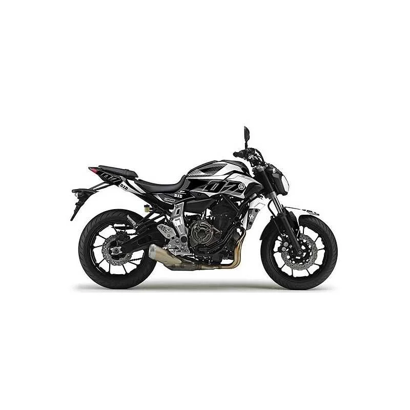 Kit grafiche adesivi YAMAHA MT-07 2014 2017 NERO-BIANCO Subito Disponibile