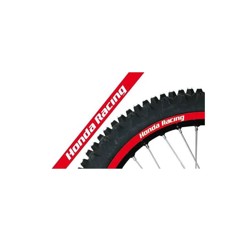 ADESIVI PER CERCHI ROSSI HONDA RACING Nuovo Arrivo