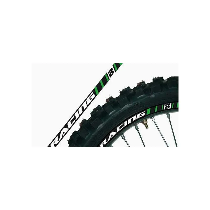 ADESIVI PER CERCHI RUOTA VERDI blackbird racing MOTOCROSS ENDURO A Buon Prezzo