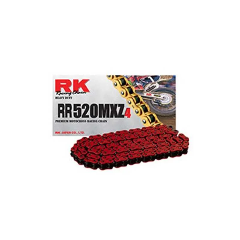 Soddisfatti O Rimborsati Catena RK passo 520 cross professionale senza O-RING 120 maglie - rossa