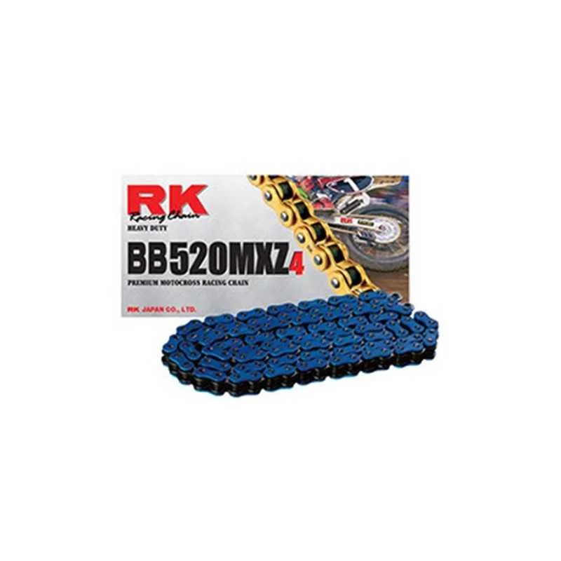 Economico Catena RK passo 520 cross professionale senza O-RING 120 maglie - blu