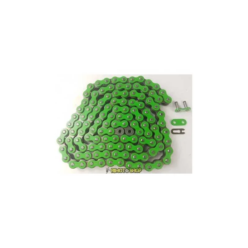Ultime Pezzi Catena MX Chain 520 enduro con RX-RING 120 maglie - verde