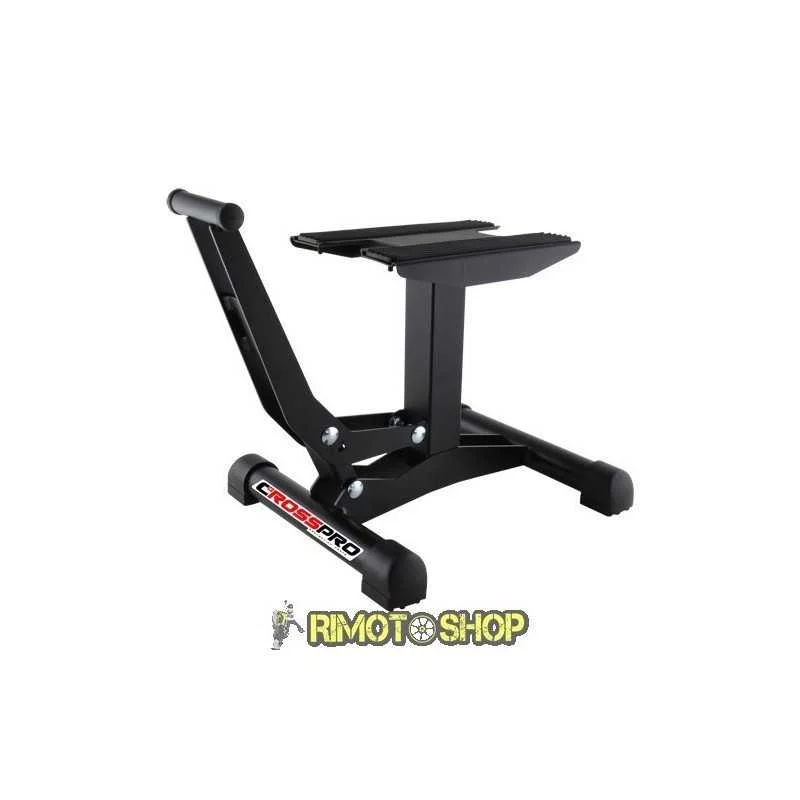Cavalletto alzamoto CrossPro a leva nero MX enduro Professionale