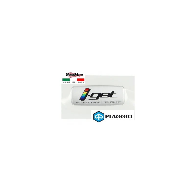 Esclusivo TARGHETTA ADESIVA I-GET VESPA SCOOTER PIAGGIO 2H001199