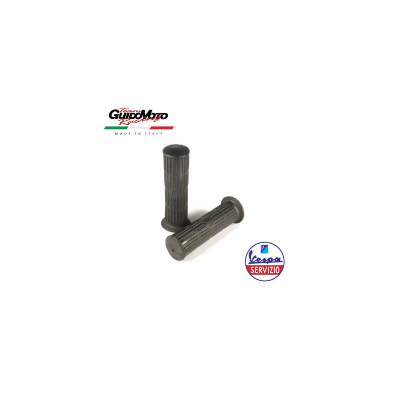 Ultime Pezzi MANOPOLE NERE VESPA PX PE ARCOBALENO SIMBOLO PIAGGIO 10244