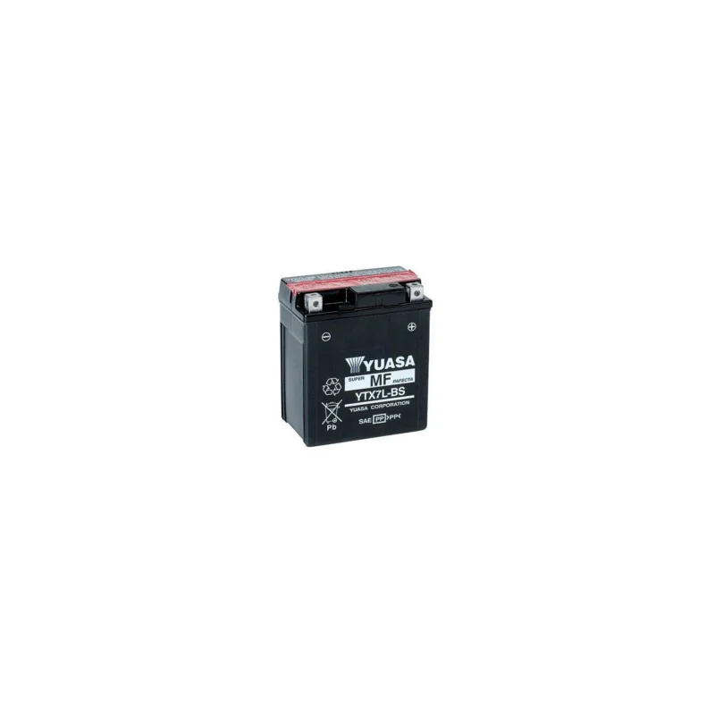 A Buon Prezzo BATTERIA YUASA YTX7L-BS 12 VOLT 6,3 AMPERE MOTOCICLI SCOOTER 0650690