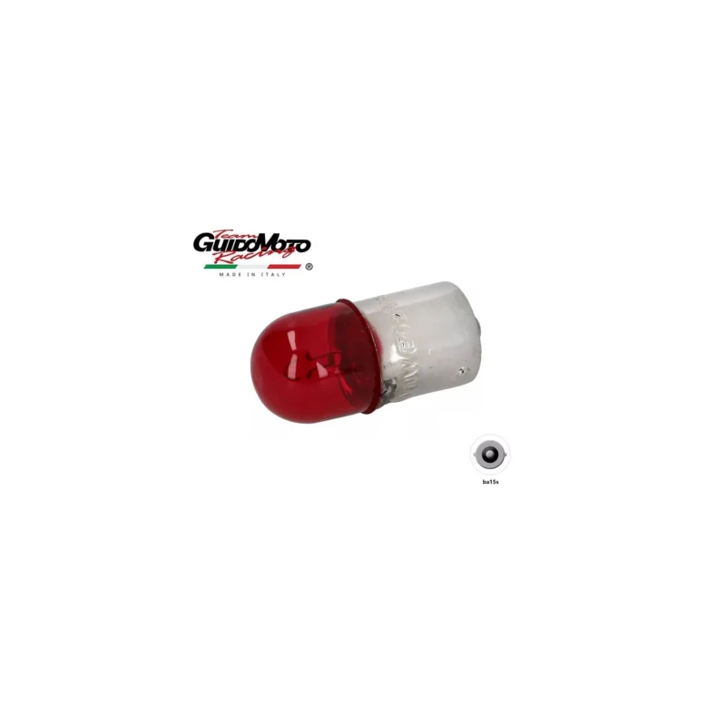 Consegna Rapida LAMPADINA 12 VOLT 5 WATT BA15S C10 ROSSA MOTOCICLI SCOOTER VESPA1418-RED