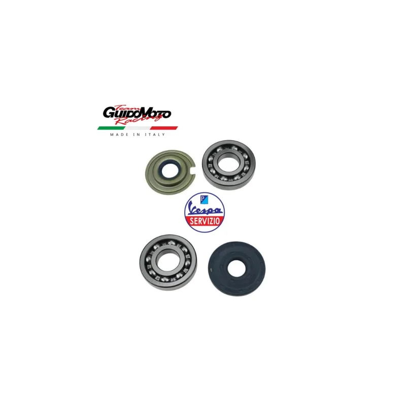 CUSCINETTI PARAOLIO REVISIONE ALBERO MOTORE VESPA SPRINT GTR GL TS 5166-KTC Popolare