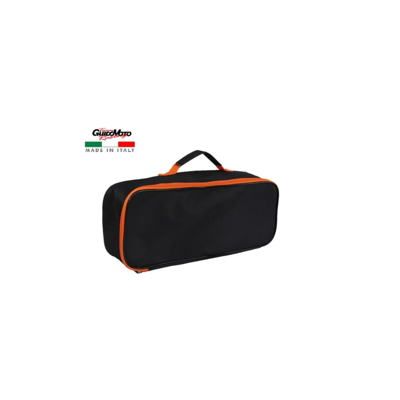 Reso Gratuito BORSA PORTA ATTREZZI NERA ARANCIO VESPA LAMBRETTA MOTOCARRI GMV0304