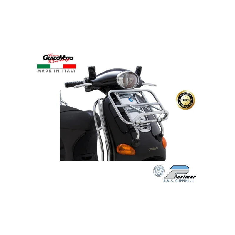 Compra Oggi Stesso PORTAPACCHI ANTERIORE CROMATO VESPA ET2 ET4 50>150 PIAGGIO CUPPINI C33ET4