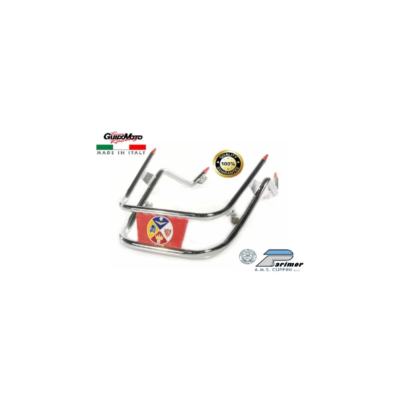 PARAURTI CROMATO ROSSO PARAFANGO VESPA PX T5 PIAGGIO LML STAR CUPPINI C/P43R Promozione Esclusiva