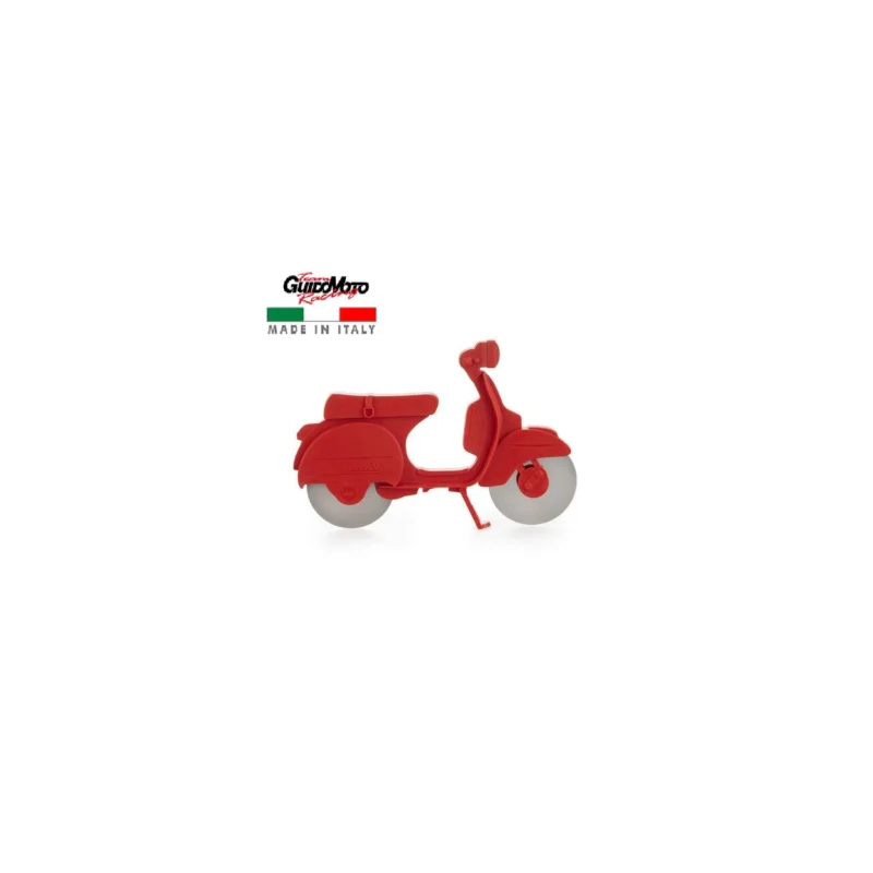 Solo Oggi TAGLIA PIZZA VESPA ROSSA LAME ACCIAIO GADGET 95704031