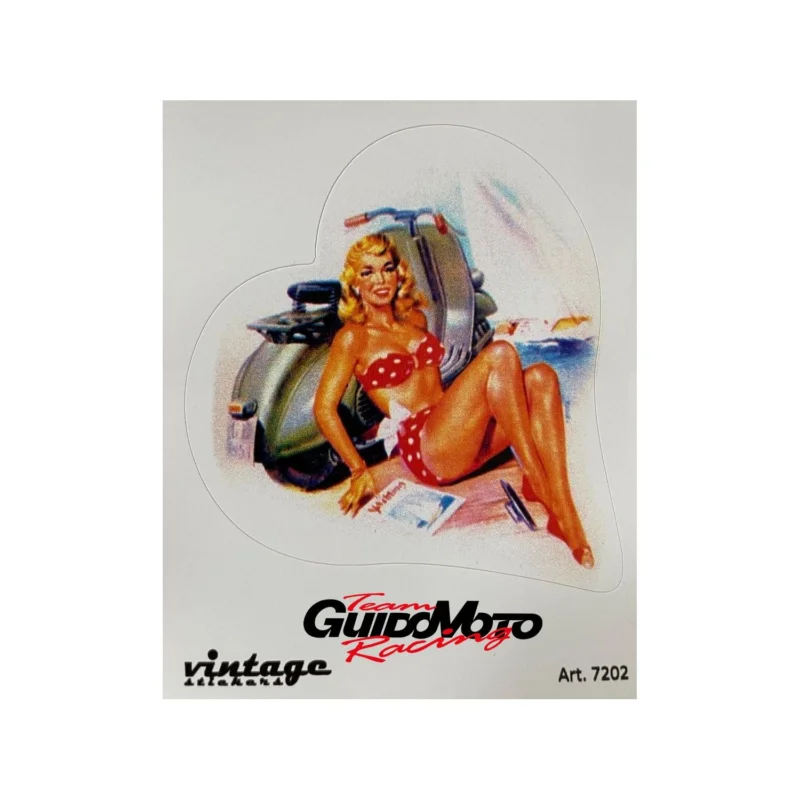 ADESIVO PIN UP OLD STYLE VESPA GMV0308 Ultima Occasione