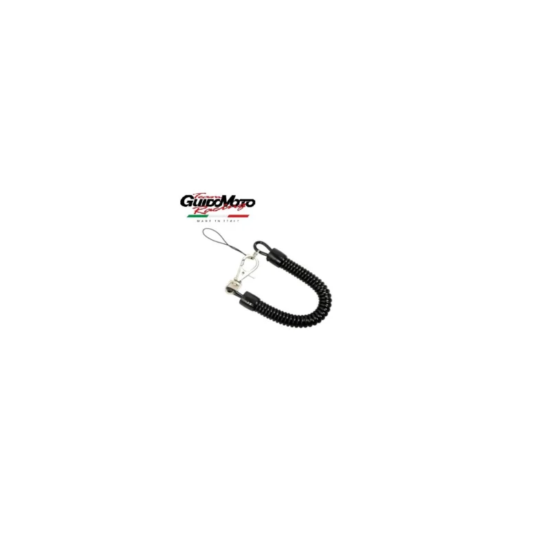 Più Venduto PORTACHIAVI NERO SPIRALE MOSCHETTONE VESPA GMX0038