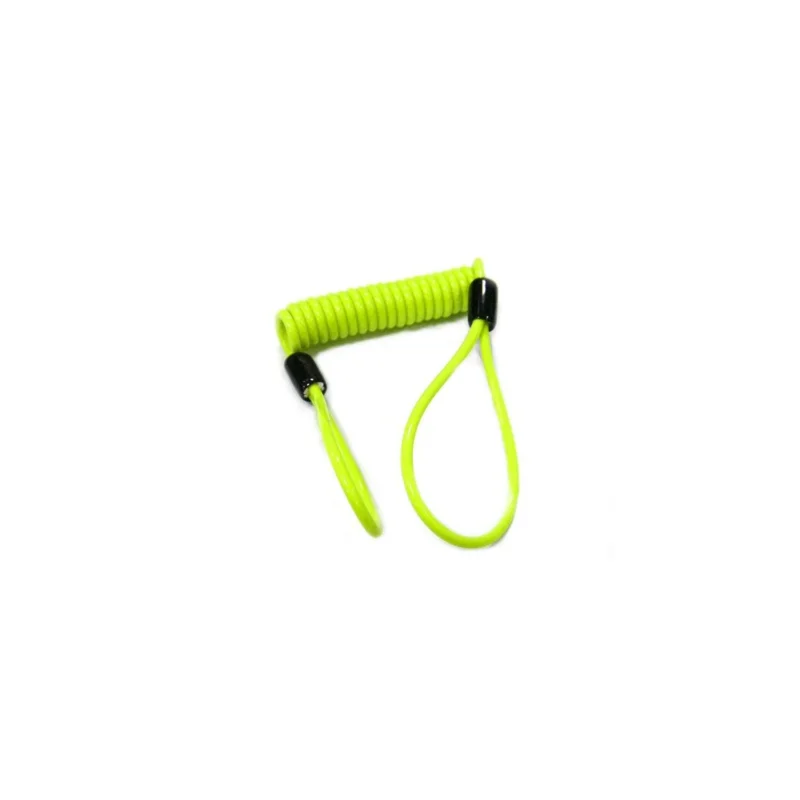 00-0150 AVVISATORE SPIRALE GIALLO LUCCHETTO DISCO Soddisfatti O Rimborsati