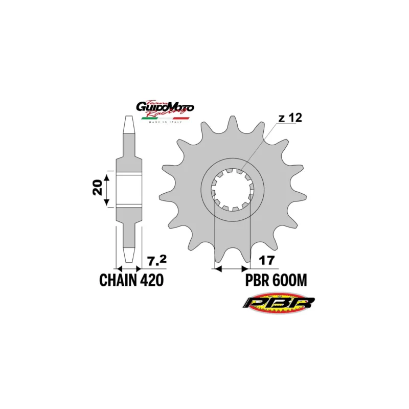 PIGNONE TRASMISSIONE Z 11 PASSO 420 CICLOMOTORI MOTORE MINARELLI AM 6 PBR 600M1118NC A Buon Prezzo
