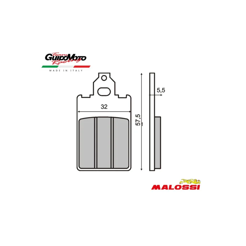 PASTIGLIE FRENO CARBON CERAMIC SCOOTER CICLOMOTORI MALOSSI 629840 Ultima Occasione