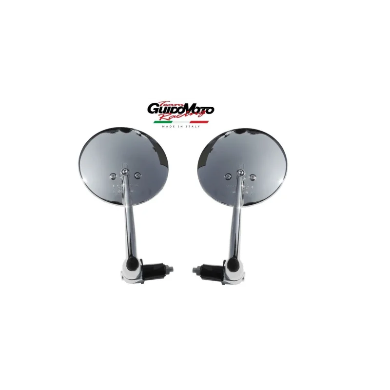 Professionale SPECCHI CROMATI SINISTRO DESTRO BAR END CAFE' RACER CLASSIC FAR F7454D/S