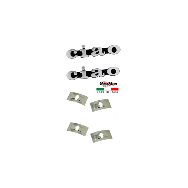 Reso Gratuito TARGHETTE FIANCATE LATERALI CIAO CICLOMOTORI PIAGGIO 5751CP