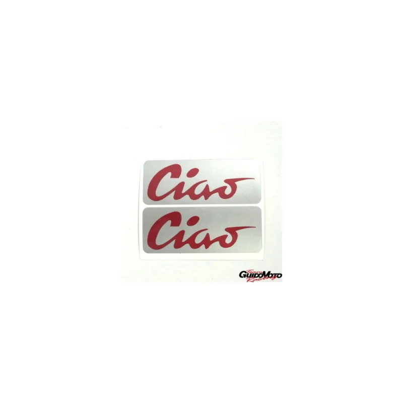 GUI0012983 ADESIVI SERBATOIO ROSSI PER PIAGGIO CIAO S L mm 68x22 Promo Stagionale