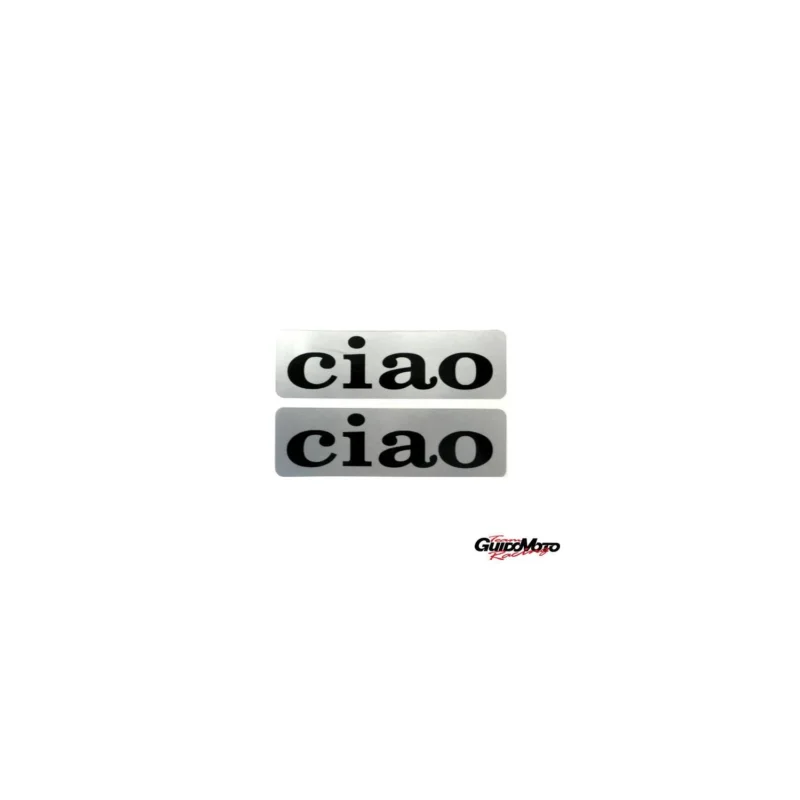GUI0012982 COPPIA ADESIVI SERBATOIO CIAO R SC M.M. 82 X 24 PIAGGIO Occasione Imperdibile