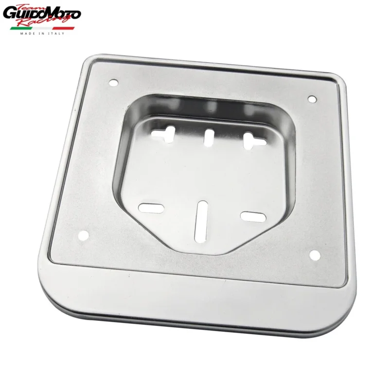 Spedito Oggi PORTA TARGA CROMATO CICLOMOTORI SCOOTER 3281CR